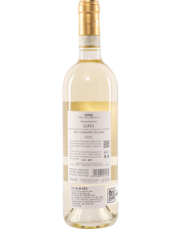 Gavi del comune di Gavi DOCG Monserito| White Wine