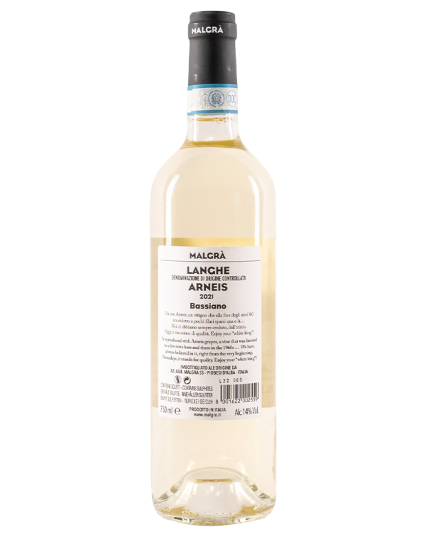 Langhe Arneis DOCG Bassiano| White Wine