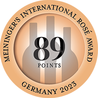 89 points - Meininger's International Rosé Award (2022)